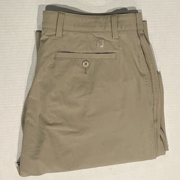 FootJoy Other - FootJoy FJ Men’s 36x 30 Solid Tan Straight Leg Stretch‎ Chino Golf Pants